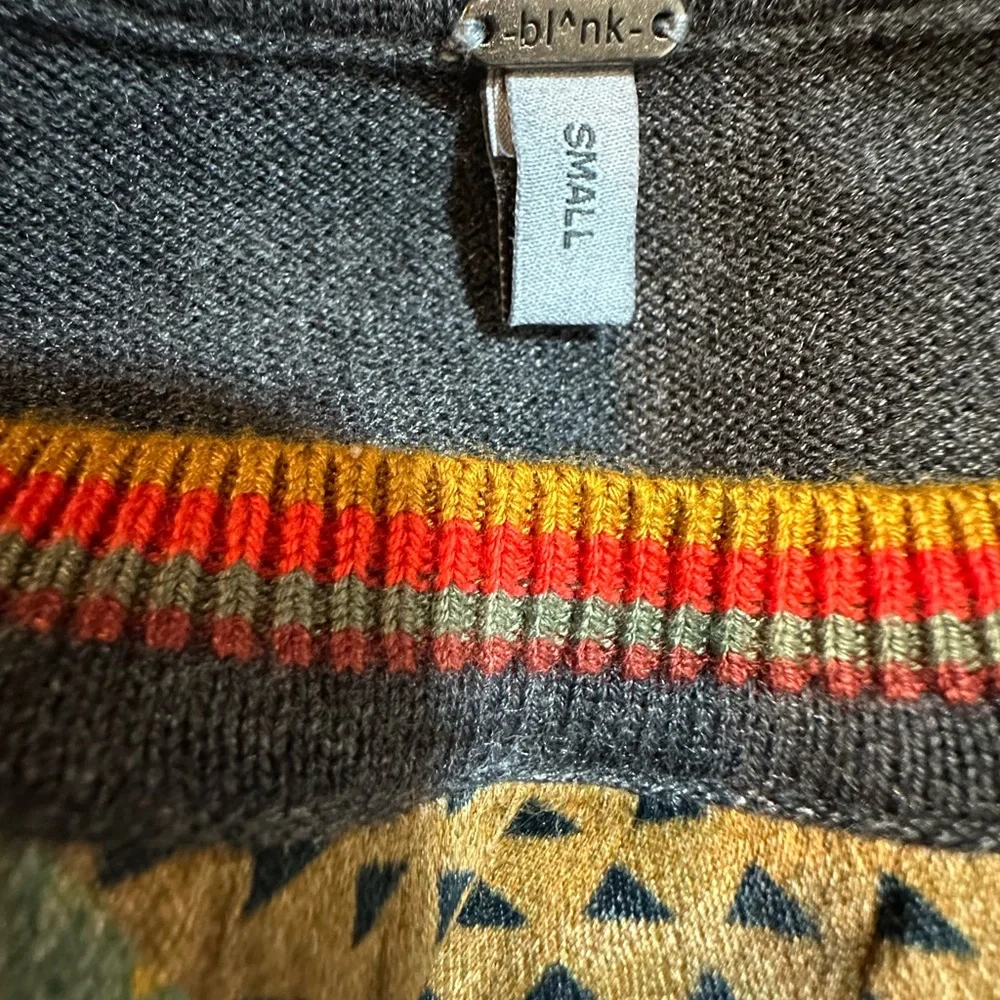 BL^NK London Patchwork Statement Top Anthropologie Style Lightweight Size Small - Picture 6 of 7
